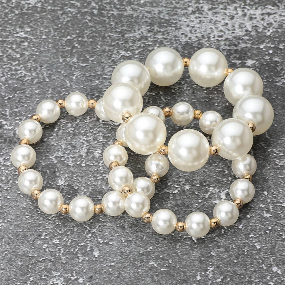 Pearl Beaded Stretch Bracelets