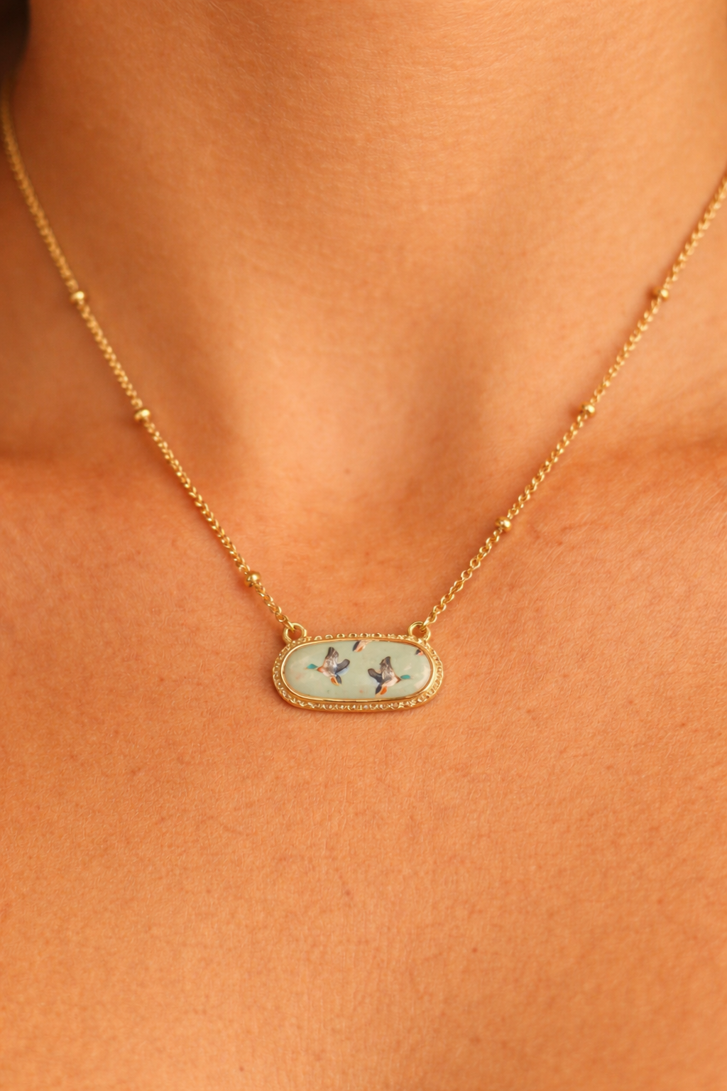 The Gold Mallard Moment Necklace 🦆
