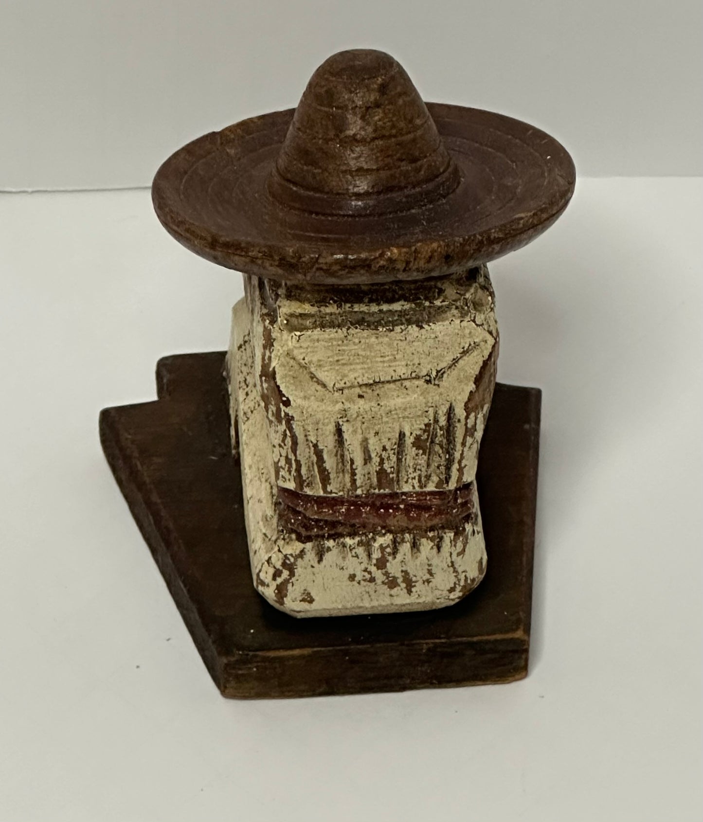 Vintage Hand-Carved Wooden Figure