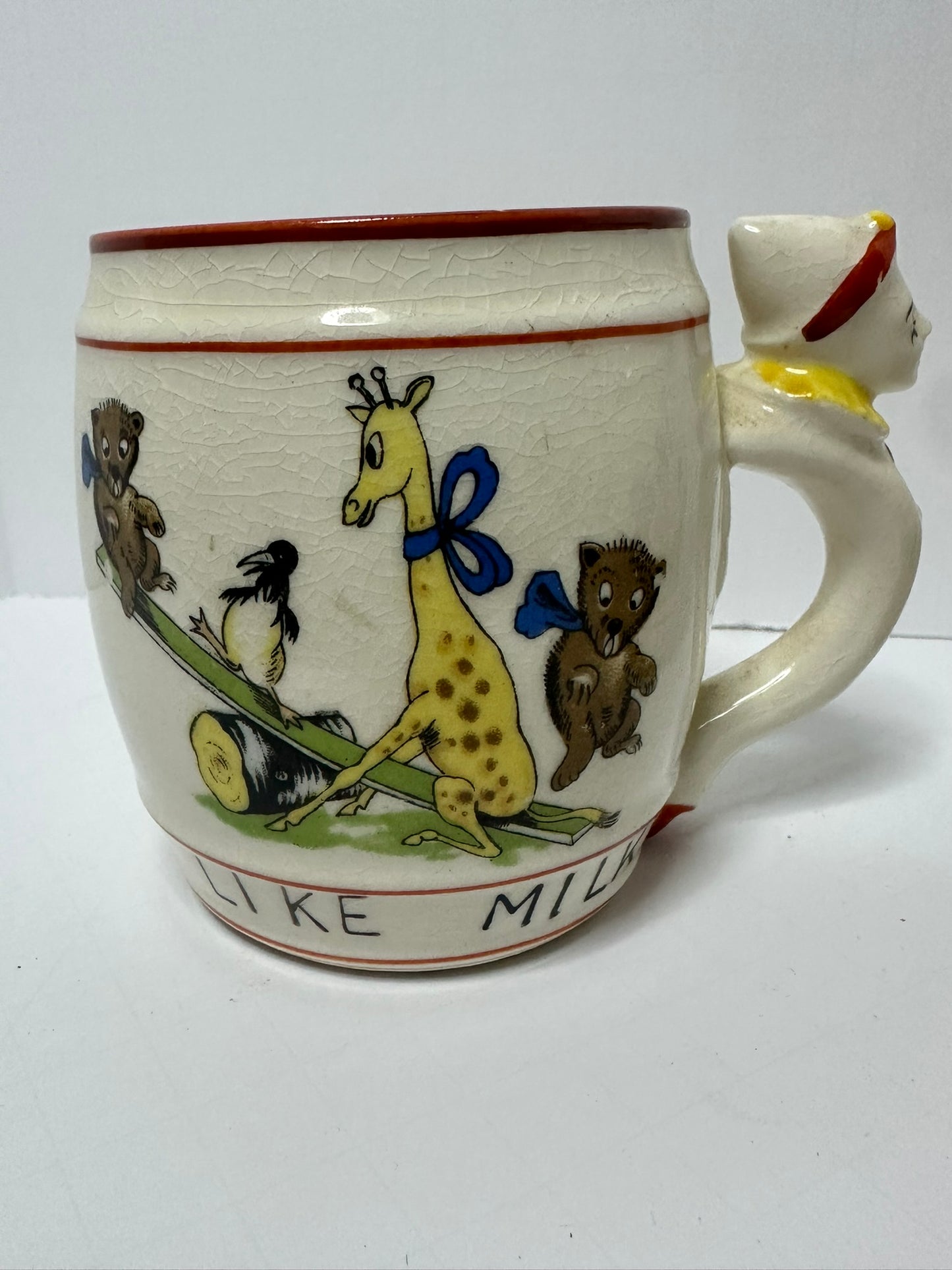Vintage Children's Milk Mugs