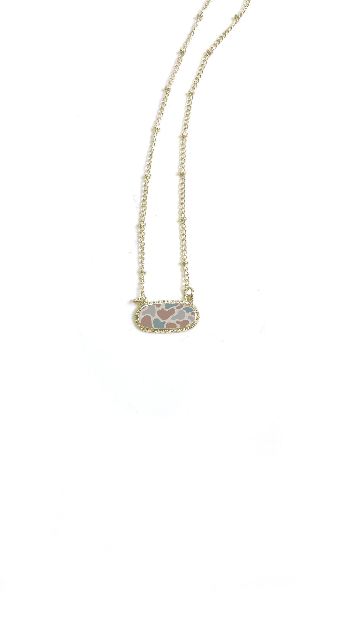 The Gold Camo Cutie Necklace 🌿