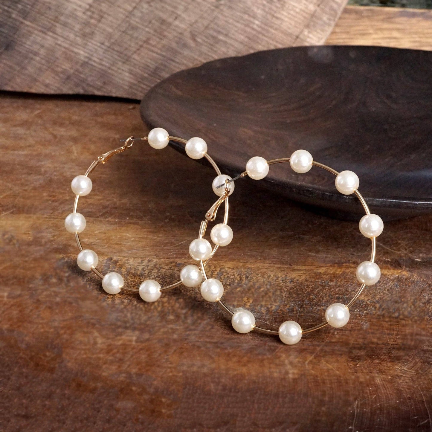Pearl Posse Earrings: Hoop There She Is