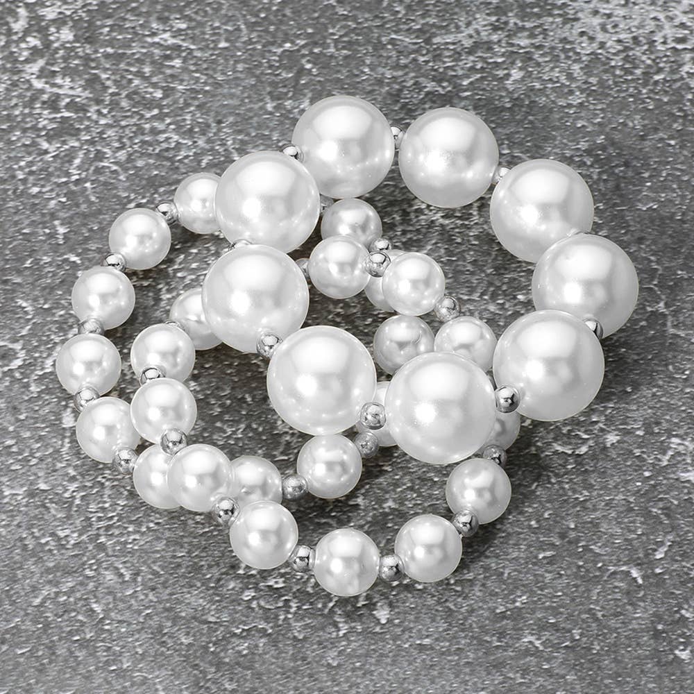 Pearl Beaded Stretch Bracelets