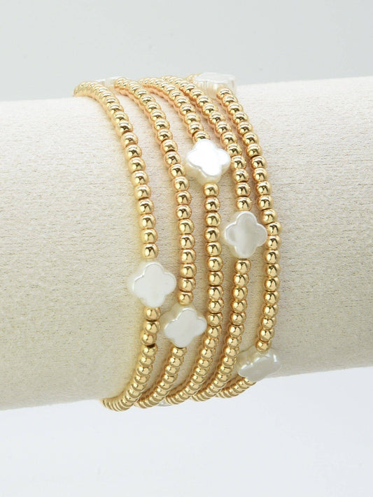 The Lucky in Layers Solid Bracelet Set