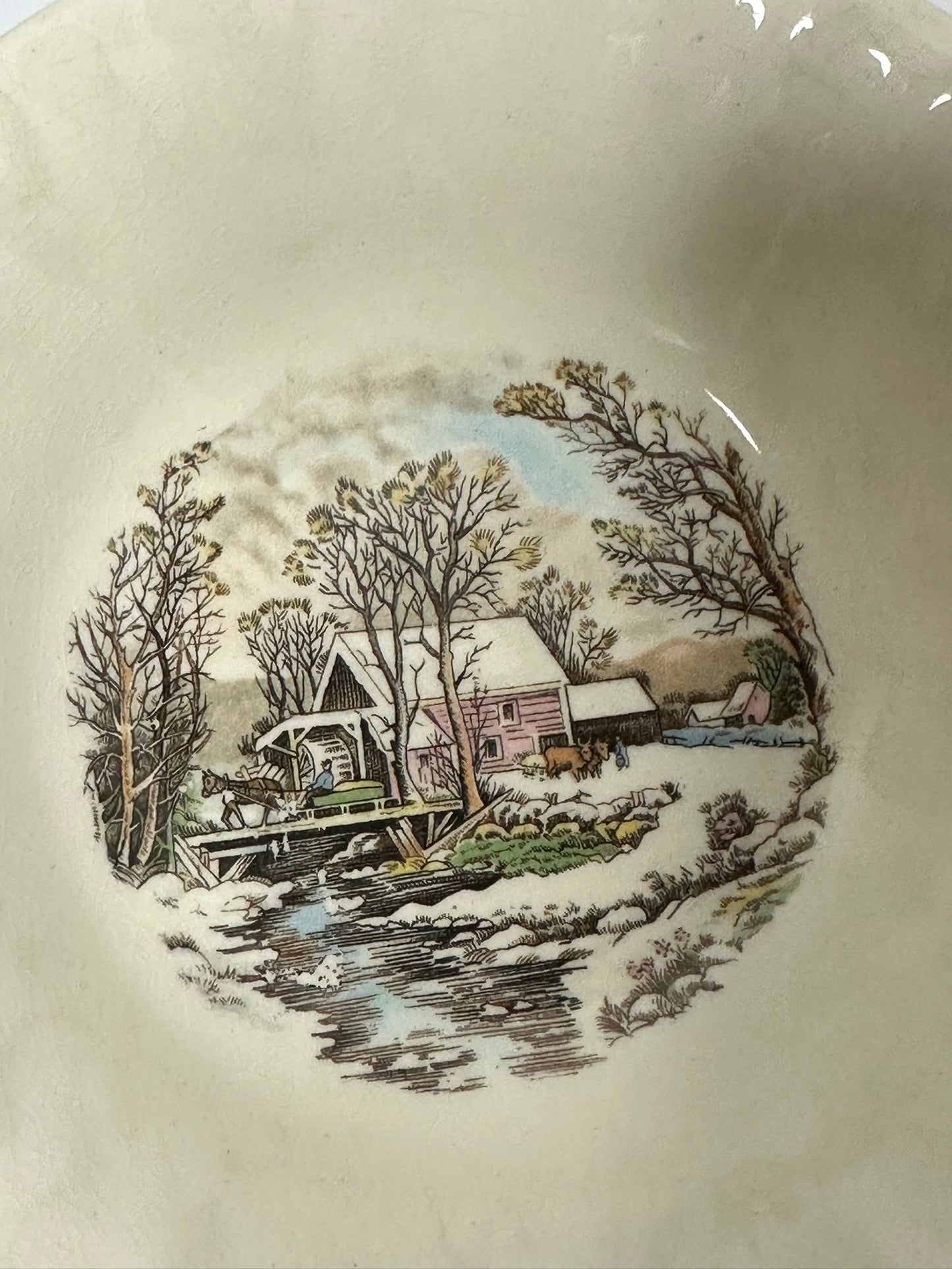 Vintage Edwin M. Knowles Ironstone Bowl
