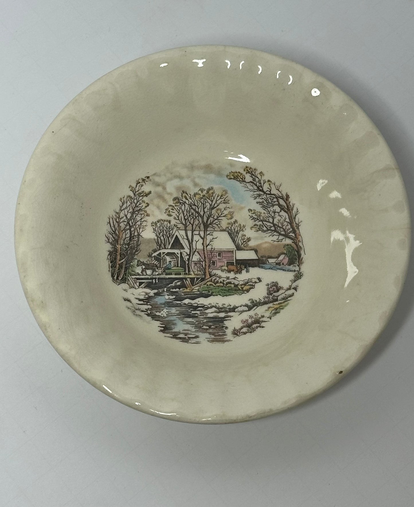 Vintage Edwin M. Knowles Ironstone Bowl