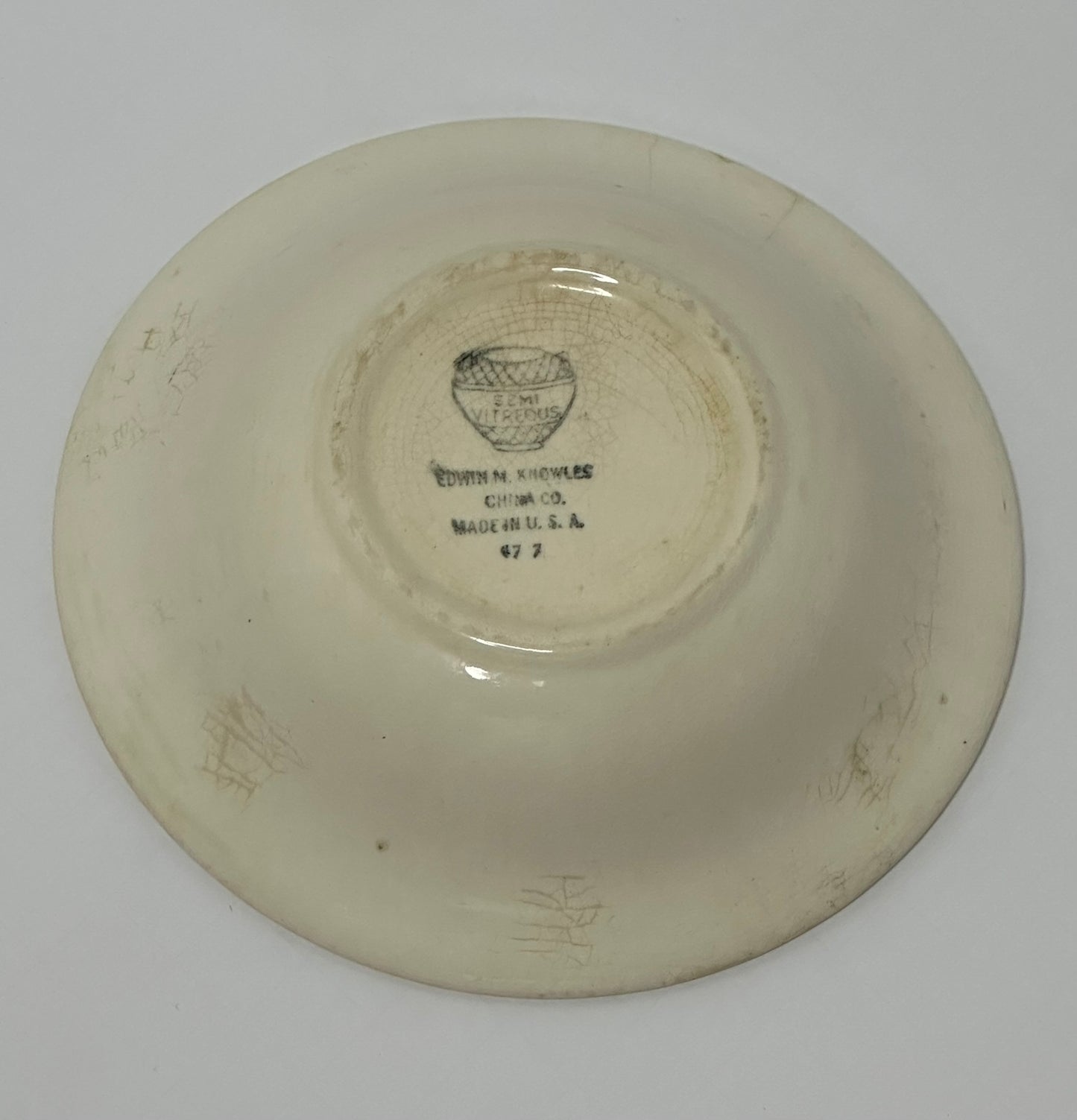 Vintage Edwin M. Knowles Ironstone Bowl