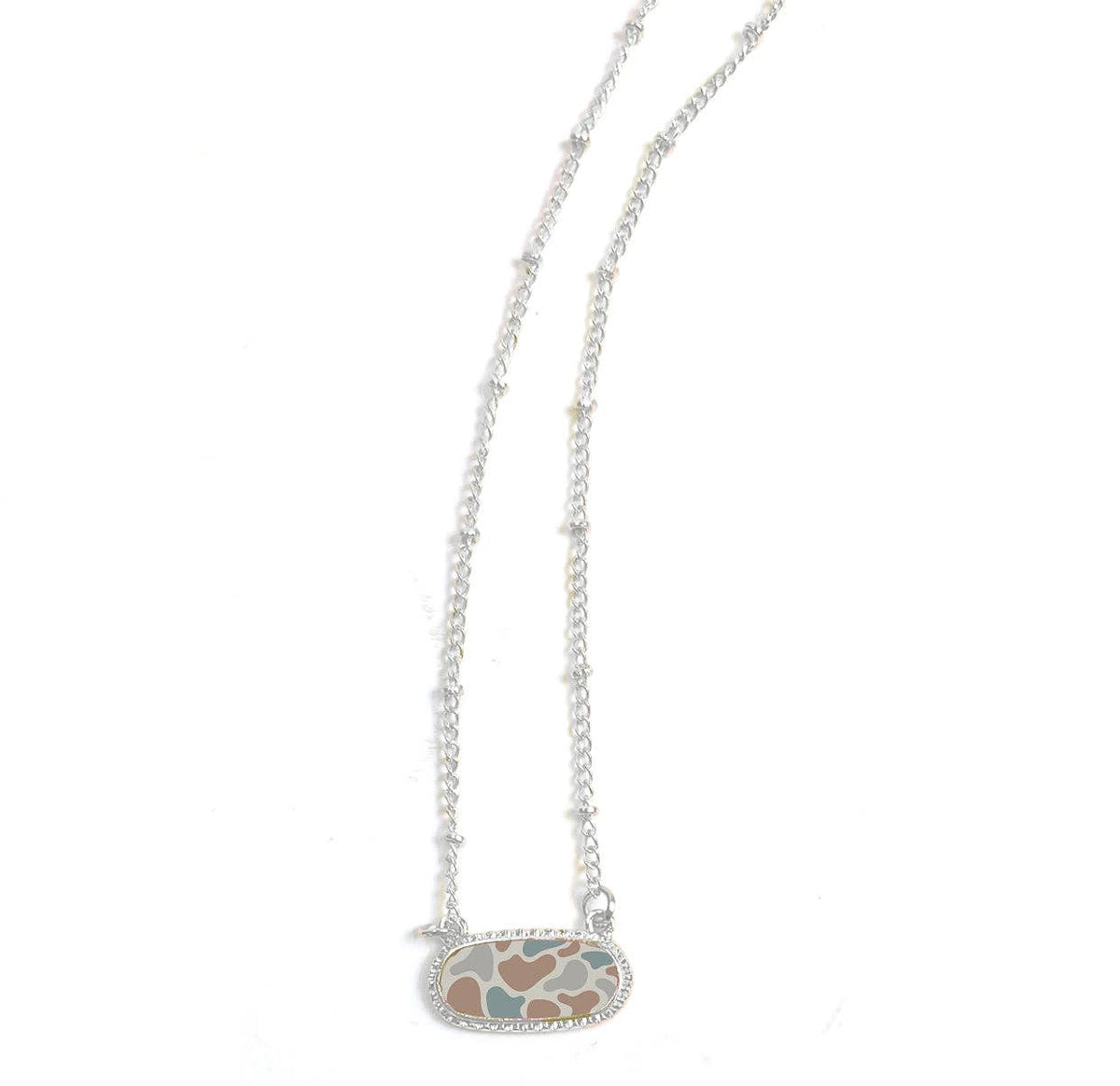 The Silver Camo Cutie Necklace 🌿