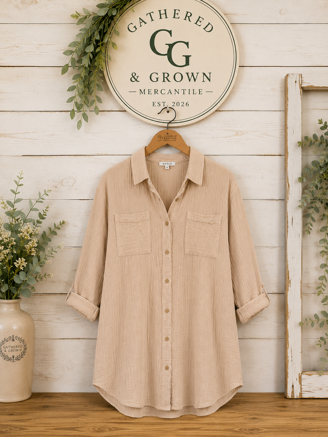 The Easy Does It Gauze Dress