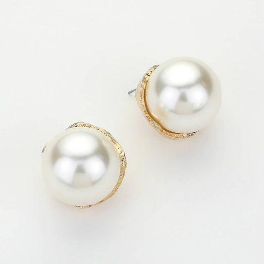 Pearl Posse Earrings: Big Momma